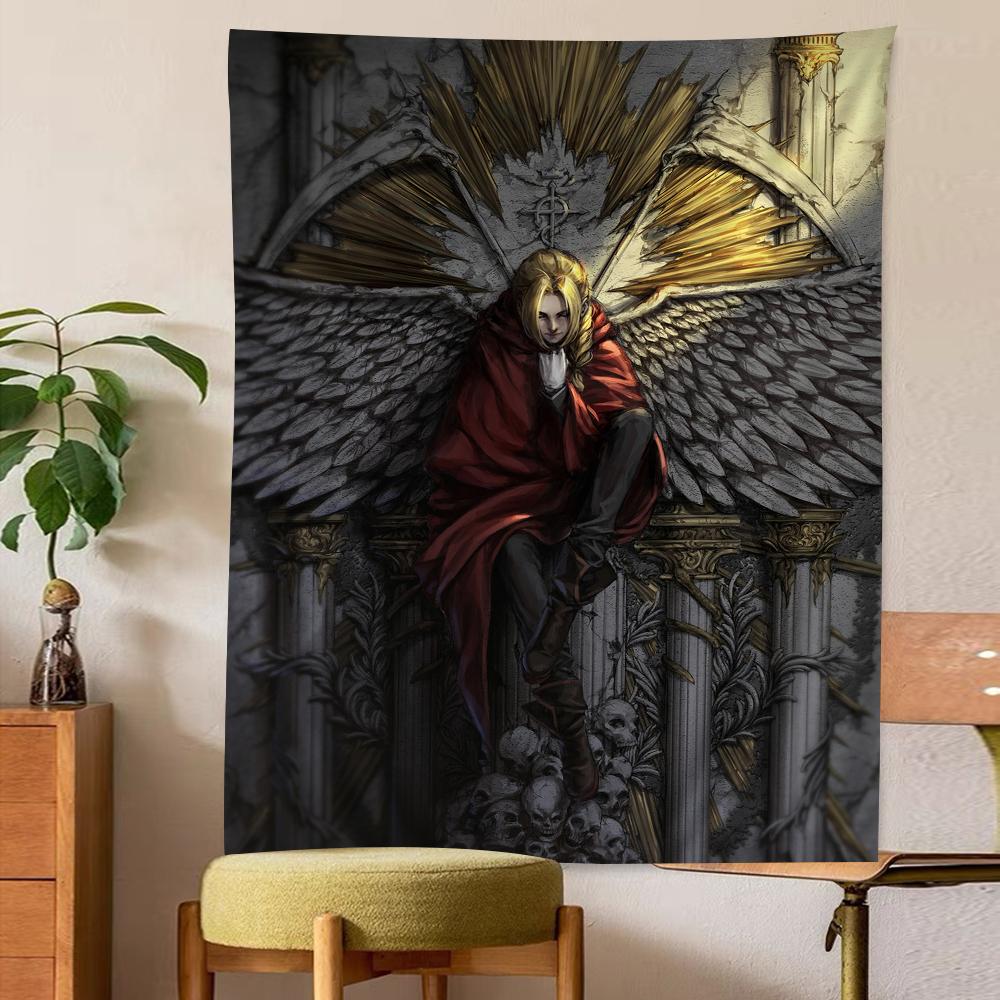 Fullmetal Alchemist Anime Tapestry Art Science Fiction Room Home Decor Wall Art Decor