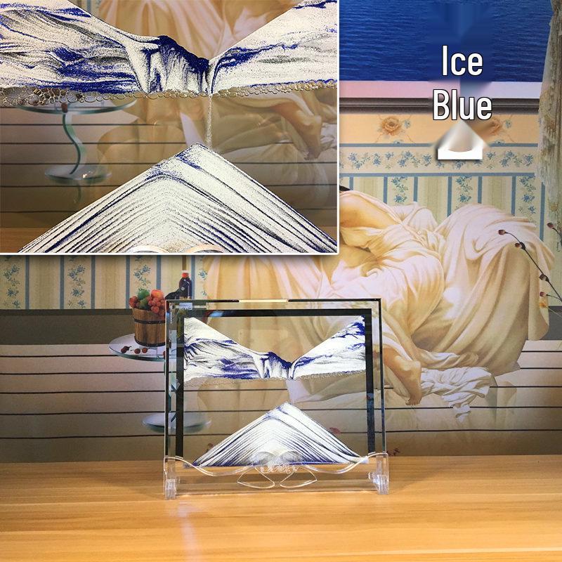 3D Flowing Sand Hourglass: Creative Glass Ornament & Birthday Gift