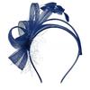 Fascia Vintage con Piume e Tessuto a Rete Elegante Accessorio per Capelli per Donne