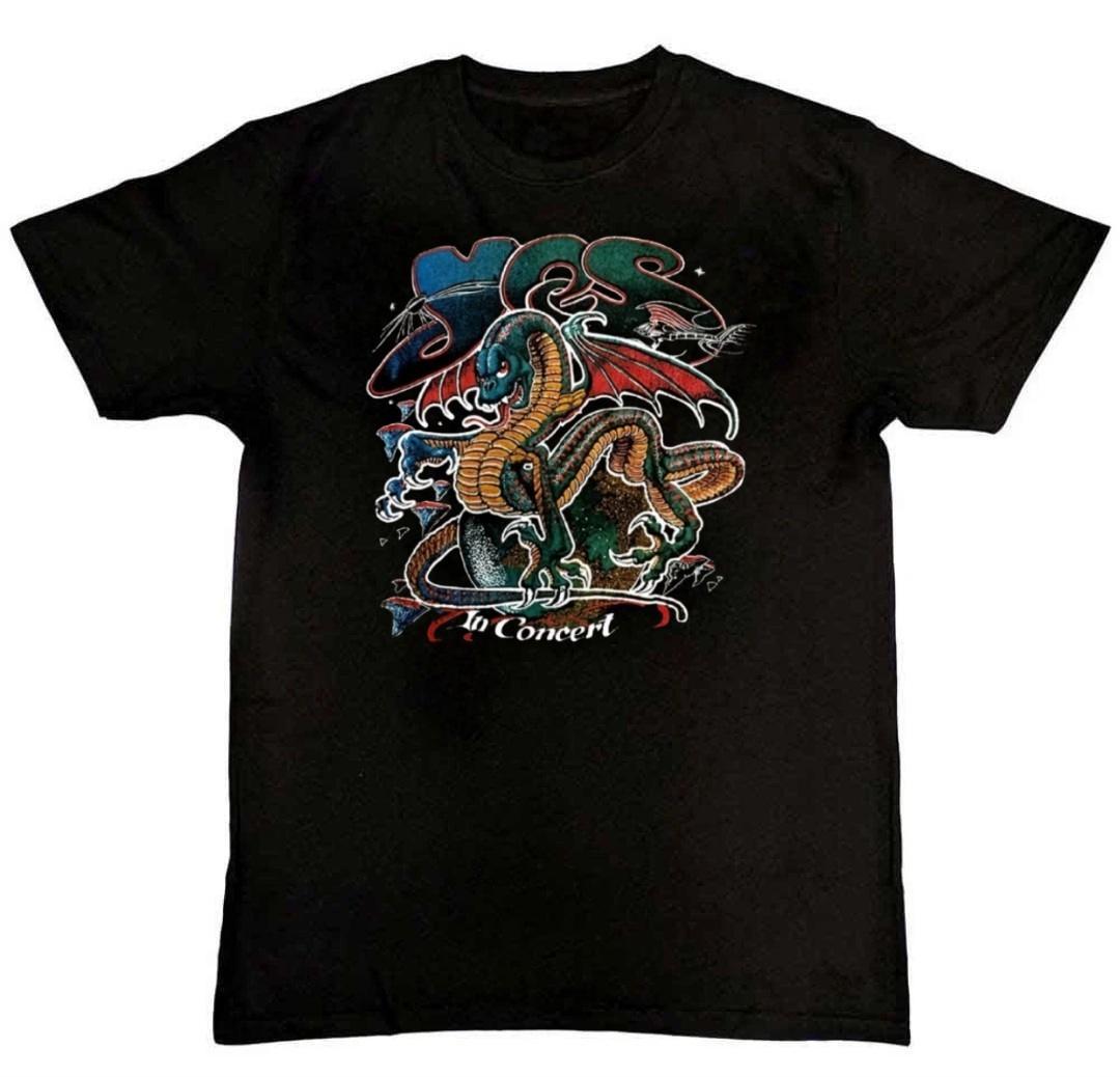 Vintage Yes Band Graphic Print Mens T-Shirt XXL