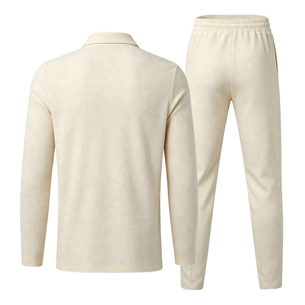 Men's Casual Tracksuit Set for Fall and Winter - Comfortable Loungewear Sweatsuit with Jacket and Pants