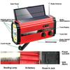 WOOPKER 5000mAh Emergency Radio FM XSY-320 Portable Hand Powered Solar Rechargeable Waterproof with SOS Alarm Flashlight Weather