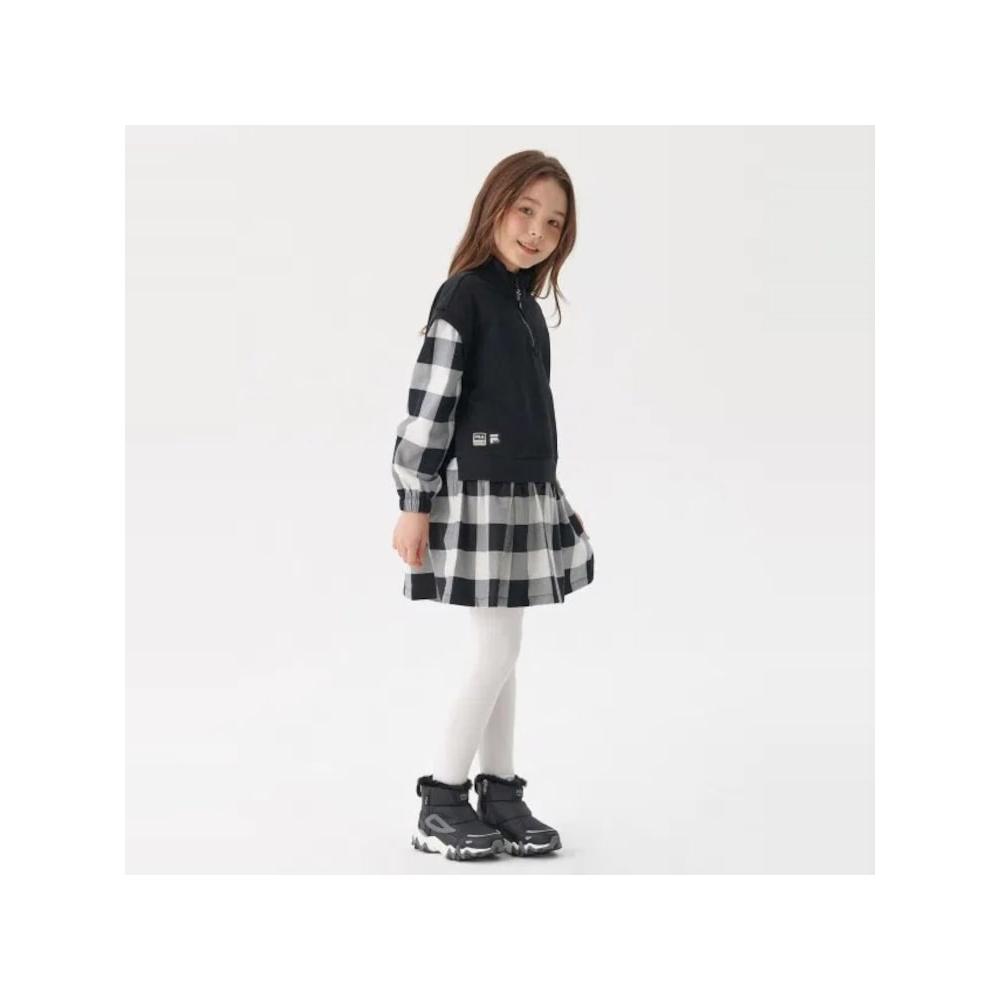 

[fila Kids] Urban Check Layered Brushed Dress Fk2opf4501f Blk q0zFk2opf4501fBlk BLACK/120