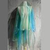Metallic Color Organza Fabric 50x140cm Breathable Gradient Color Tulle Cloth For Wedding Dress Evening Gown Sewing Craft