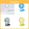 New Mini Usb Portable Clip-on Outdoor Handheld Small Fan With Adjustable Hat 3 Speeds Low Noise Built-in Battery White
