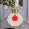Elastic Hummingbird Feeder Nozzle 4PCS Replacement Parts, Simulated Red Flowers Shape, Universal Bright Attractor Fit Silicone Waterproof Bird