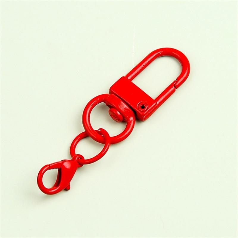 9Pcs U Shaped Rotating Lobster Clasp for Keychain and Accessories Jewelry Kits Fashionable Purse Clip Bags Pendants