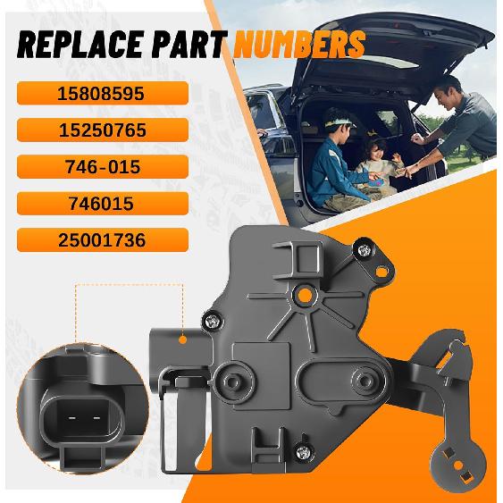 Rear Liftgate Door Lock Actuator Replaces 746015, 15250765, 15808595,25001736 Replacement For Chevy Tahoe,Suburban,GMC Yukon,Yukon XL,Cadillac