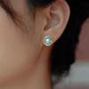 Vintage 6A Freshwater Pearl Stud Earrings - Elegant Light Luxury Gift for Women
