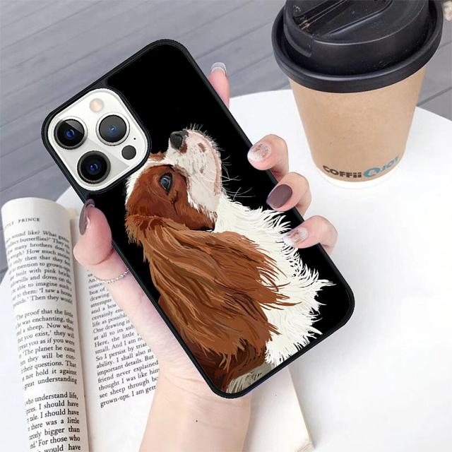 Cavalier King Charles Spaniel Dog phone Case Cover For iPhone 17 Air 16 15 14 Plus For Apple 11 12 13 Pro Max coque coque