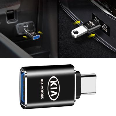 Auto-Ladeadapter Typ-C zu USB Konverter Autozubehör Für KIA Rio Ceed Sportage Cerato Soul Sorento Flip R K2 K3 K5 k6 K7 K8 Soul