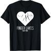 Finger Lakes New York Liebesherz T-Shirt