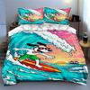 Surfing dog with waves. Bedding sets Duvet cover sets Duvet covers Pillowcases(1 * Duvet Cover 2 * Pillowcases, without duvet insert)