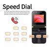 2.4" Foldable Mobile Phone Auto FM Radio Call Record Speed Dial Magic Voice Dual SIM GSM Unlocked Foldable Cellphones Backup Phone