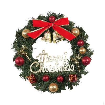 Christmas Wreath Artificial Floral Home Decor Hanging Front Door Winter