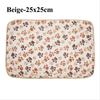 Flannel Puppy Dog Paw Pattern Comfortable Sleeping Dog Cushion Mat Kennel Mat Pet Blanket