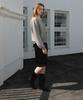 Dehebe Glossy Lace Skirt [Black]