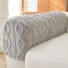 Universal Lines Jacquard Tuffed Fleece Husă extensibilă pentru cotieră pentru canapea pentru sufragerie, birou, decor acasă, o pereche