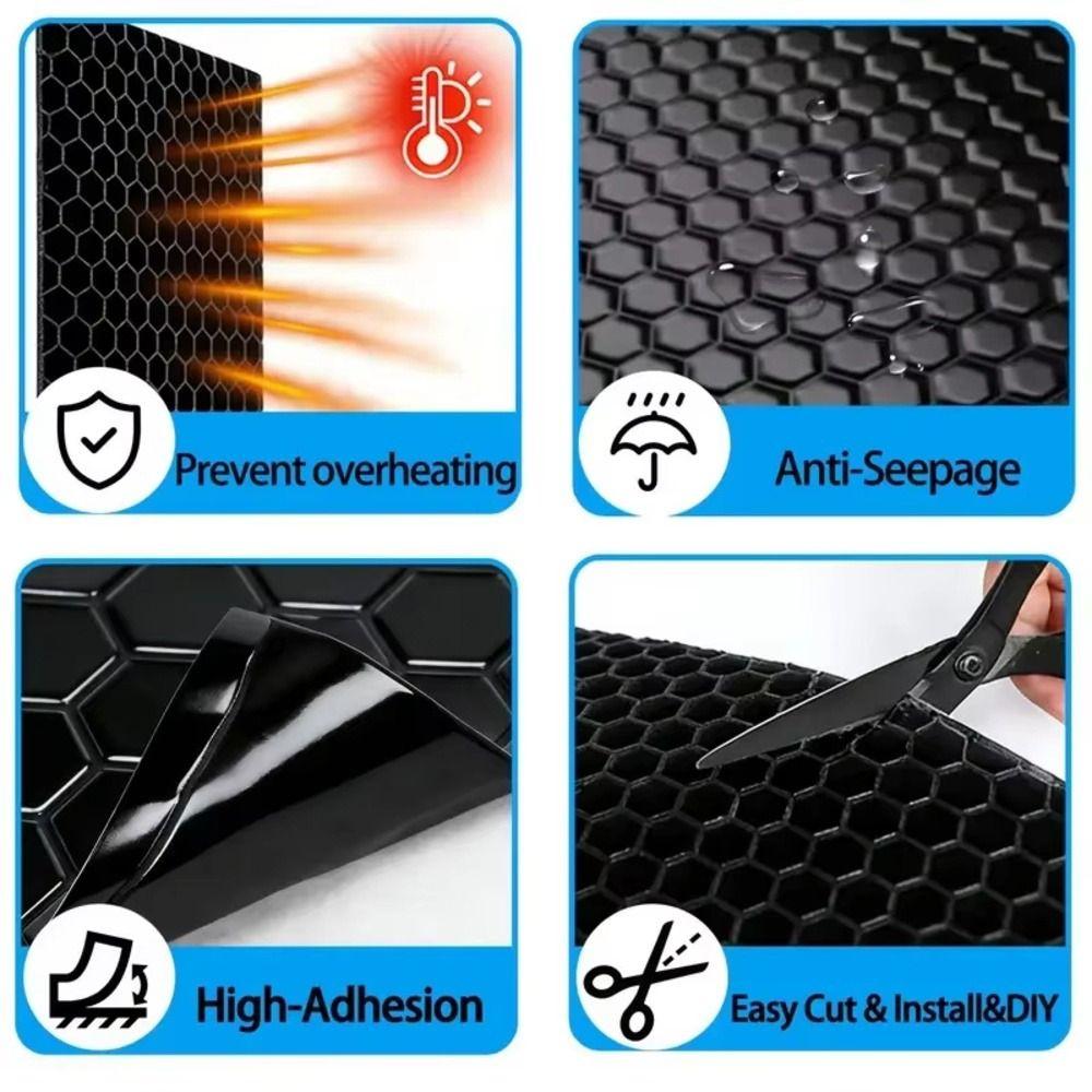 1Pcs Butyl Rubber Composite Car Sound Deadener Soundproofing Board for Car Door Trunk Hood