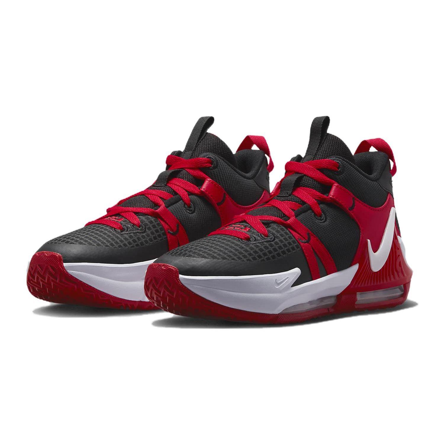 Детские кроссовки Nike LeBron Witness 7 GS Bred Black University-Red White DQ8650-005 36 — фото 3