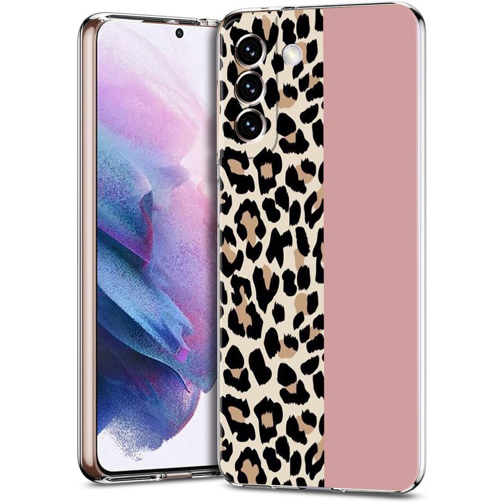 Phone Case For Samsung Galaxy S24 Ultra S23 FE S22 S20 S21 5G S10 S9 Plus S10E S8 Silicone Clear Leopard Cheetah Print Cover