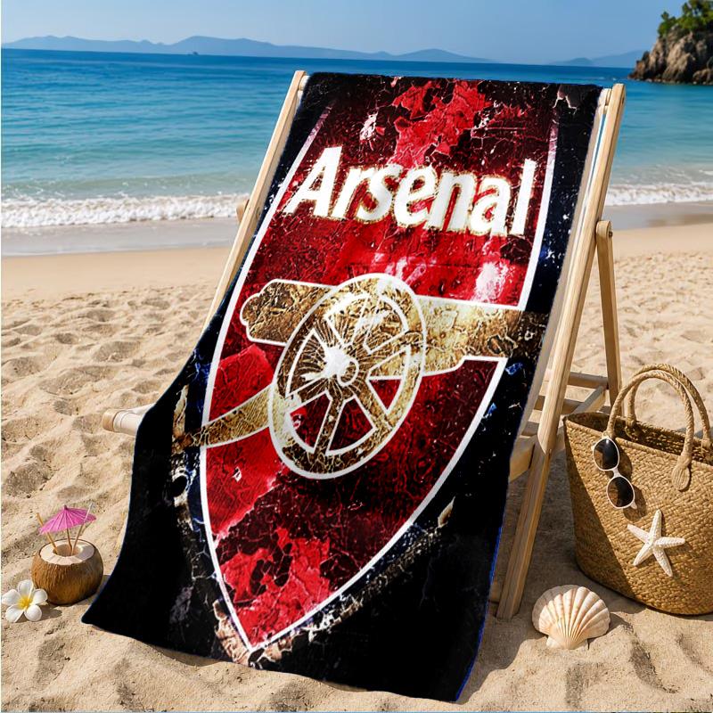 Arsenal Football Club Wappen Strandtuch, Schnelltrocknend, Pflegeleicht, Geeignet für Fitness und Strandurlaub, Sport-Essential 70cmx140cm(27x55inch)