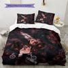 Toilet‑Bound Hanako‑kun3 Pattern Bedding Quilt Set  Home Decoration  Gift (1 * duvet cover + 2 * pillowcase  without core)
