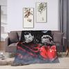 Rock Star Johnny Hallyday Blanket Quality Warm  Bedding Throws Winter Decorative Couch Chair Pattern Bedspread