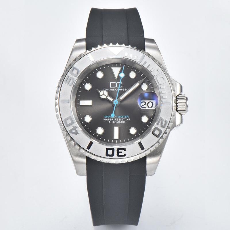 New Men's Mechanical Watch Silicone Belt Automatic Movement Fashion Business Waterproof Mechanical Watch High-end Men's Watch
