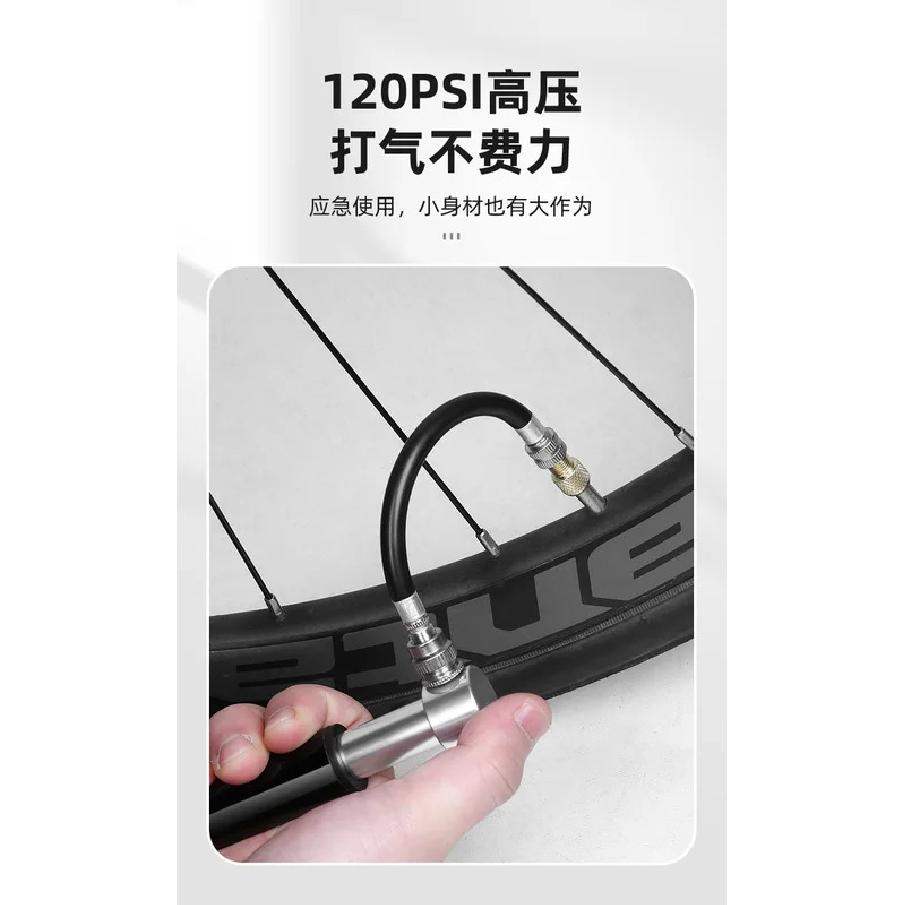 Mountain bike aluminum alloy mini pump portable road car American French mouth general purpose basketball handheld inflator pump
