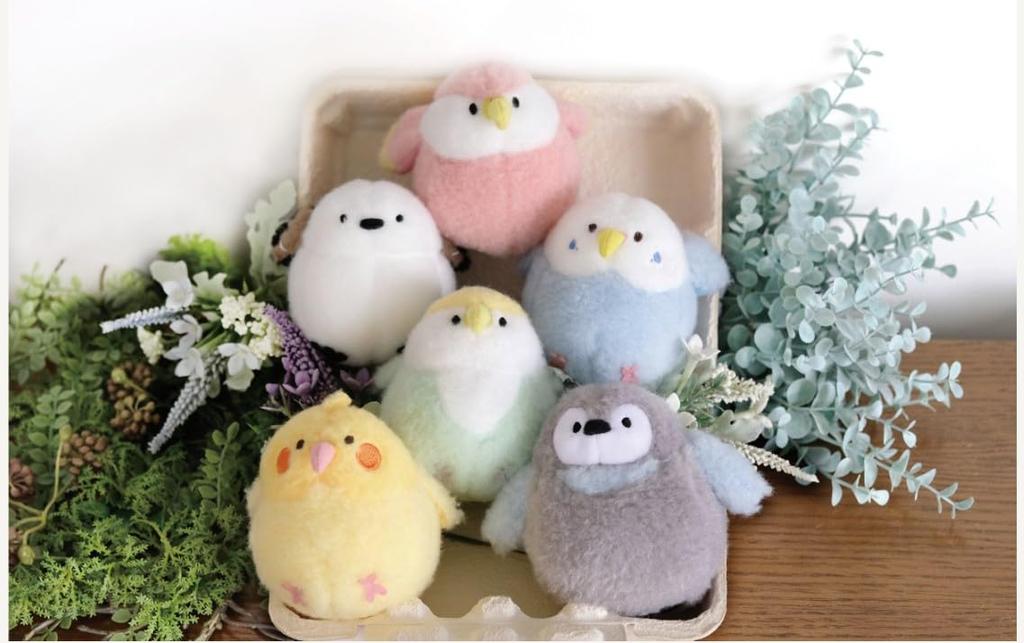 SunLemon Powabiyori Owl WH Small Plush Fluffy Cute Toy, 10x10x9cm, Animal, Bird, Soothing, Wool-Like Fabric, P-1613