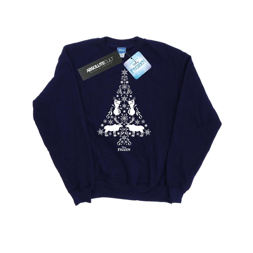 Disney Womens/Ladies Frozen Christmas Tree Sweatshirt