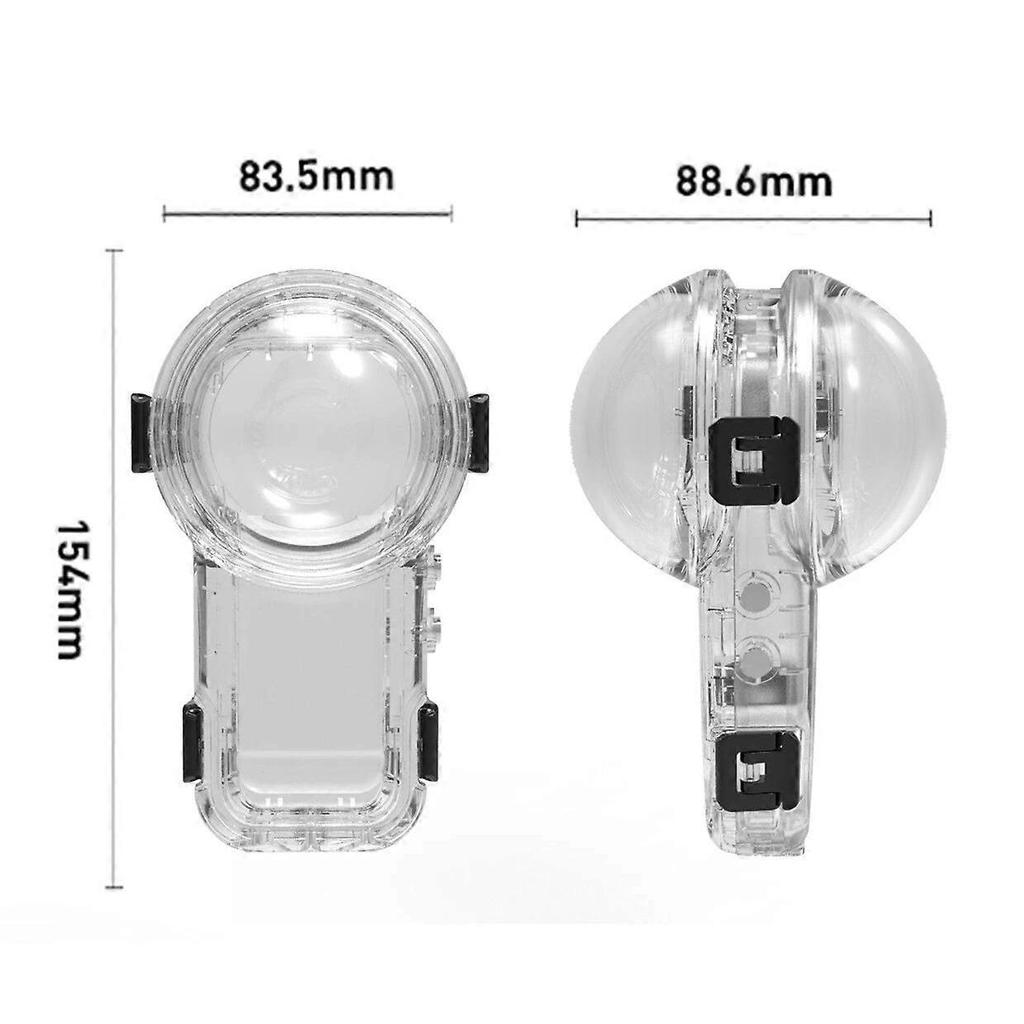 All-Invisible Dive Housing Case for Insta360 X5 50M Dive Waterproof Protect Case
