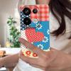 Vintage Love Heart Print Case For Xiaomi 13T Pro Redmi Note 15 Pro 4G Redmi Note 14 13 Pro+ 5G Leather Texture Silicone Cover