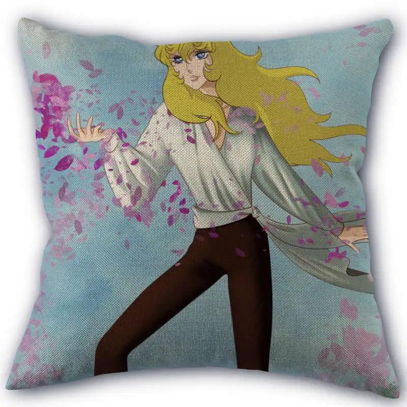 The Rose of Versailles Pillowcase Cotton Linen Fabric Square Zipper Pillowcase New 45X45cm Wedding Decorative Pillow Cover 0406