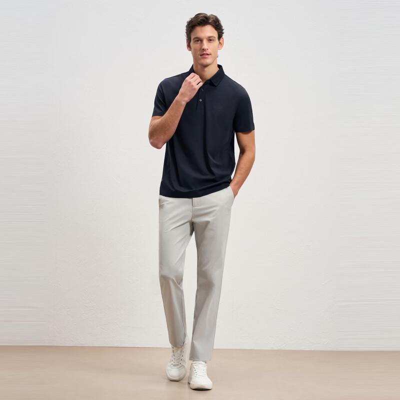 Men's High-Elastic Cool-Feel UV Protection Short Sleeve Polo Shirt