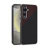 Fashion 2C Carbon Fiber Texture For Samsung Galaxy S25 FE S25FE Magsafe Case Camera Circle Mobile Phone Cover