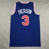 Philadelphia 76ers Allen Iverson 3 Authentic Stitched Mesh Basketball Jersey Men Women Sportswear