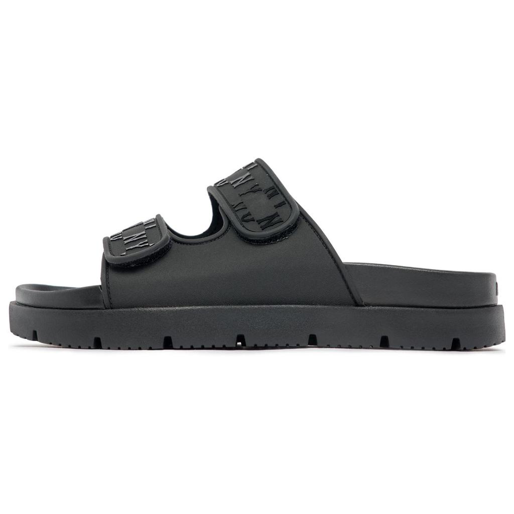 MLB Slipper Chunky Bouncer Non-Slip Durable Slide Sandals Unisex Footwear Black 3ALPCBT33-50BKS