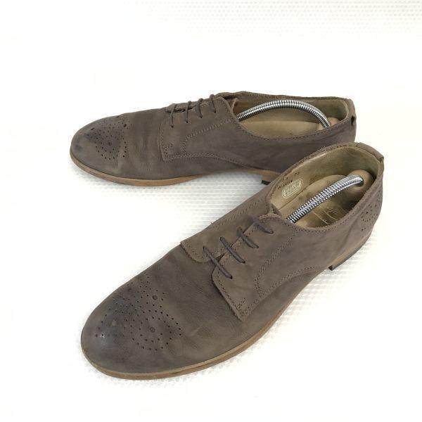 Hergestellt in Japan TK Takeo Kikuchi Echtes Nubukleder Brogue Schuhe Größe 27,5cm Braun(GEBRAUCHT)