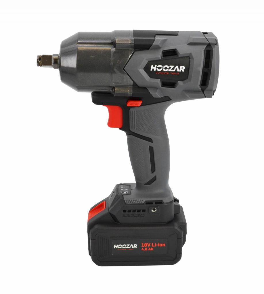 Hoozar Brushless Impact Wrench 1/2"" 18V 1X4.0Ah 600 Nm Iw20Bl