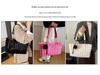 2025 Autumn Plush Single Shoulder Handbag: Women's Casual Large-Capacity Underarm Bag