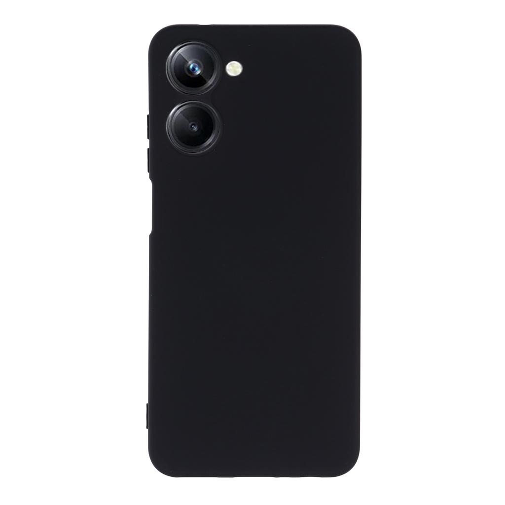 For Realme 10 4G Precise Cutout Phone Case Liquid Silicone Drop-proof Back Cover with Strap