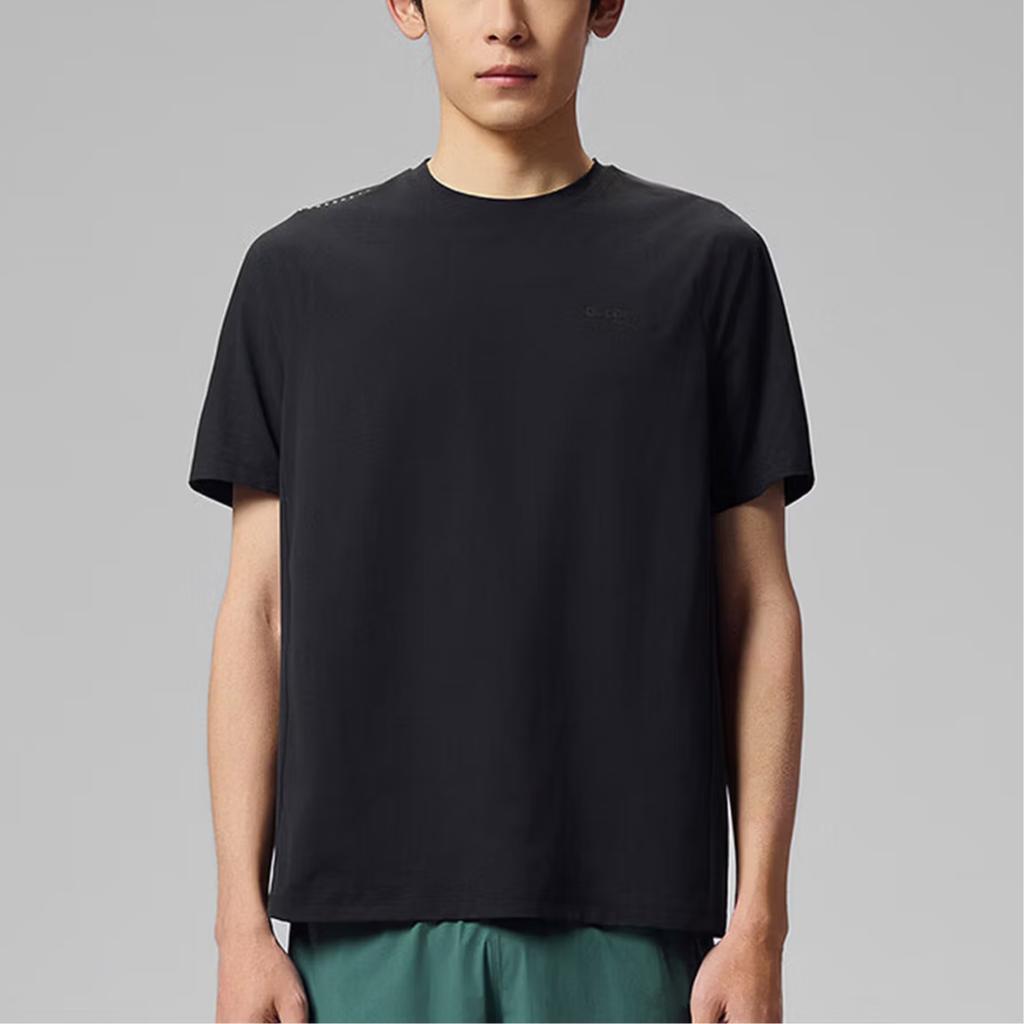 Saucony Urban Lifestyle Series Fashion Round Neck Pullover Short Sleeve T-Shirt Men T-Shirts Black SA2259ST03C-BK001