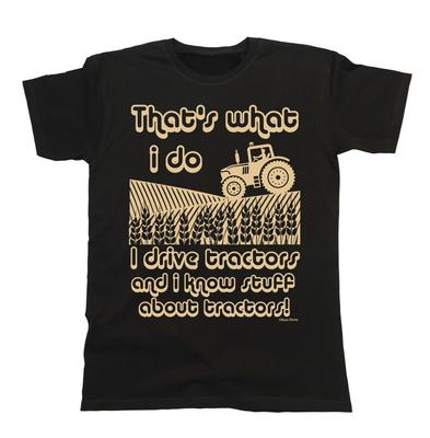Ich kenne mich mit Traktoren aus Herren Lustiges T-Shirt Bauer Landwirtschaft Geschenk
