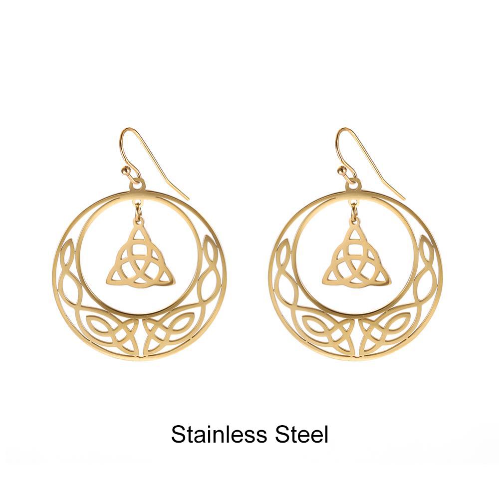 Teamer Witch Knot Pendant Necklace For Women Viking Irish Celticss Knot Magic Wicca Necklaces Jewelry Valentine Gifts Wholesale