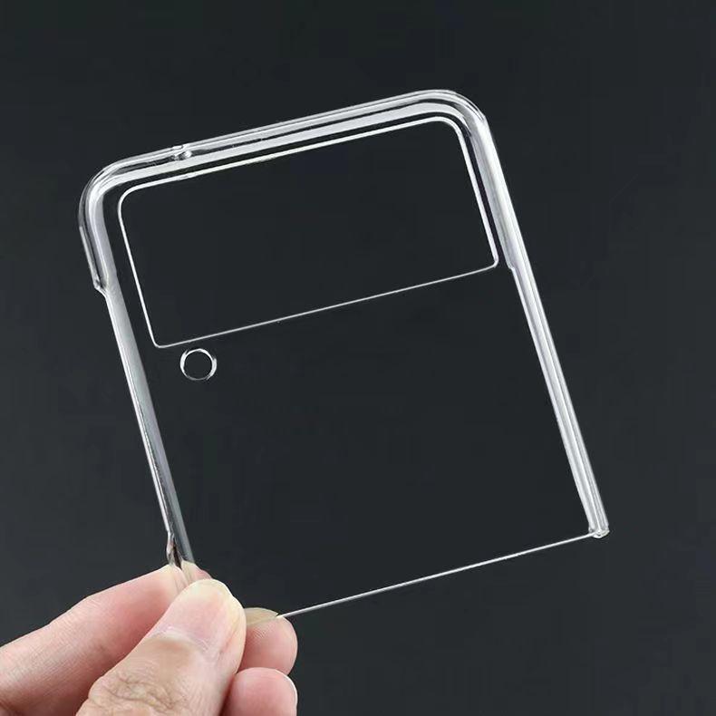 Luxury Transparent Protective Case for Samsung Z Flip 3 5G – Foldable Screen, Hard Shell, Drop-Resistant