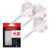 Target Japan Smash Clear Integrated Flights and 2 Intermediate Junya Dragon Flower Pack of 3 Accessories K-Flex Shafts, No. (Standard) – (26mm)