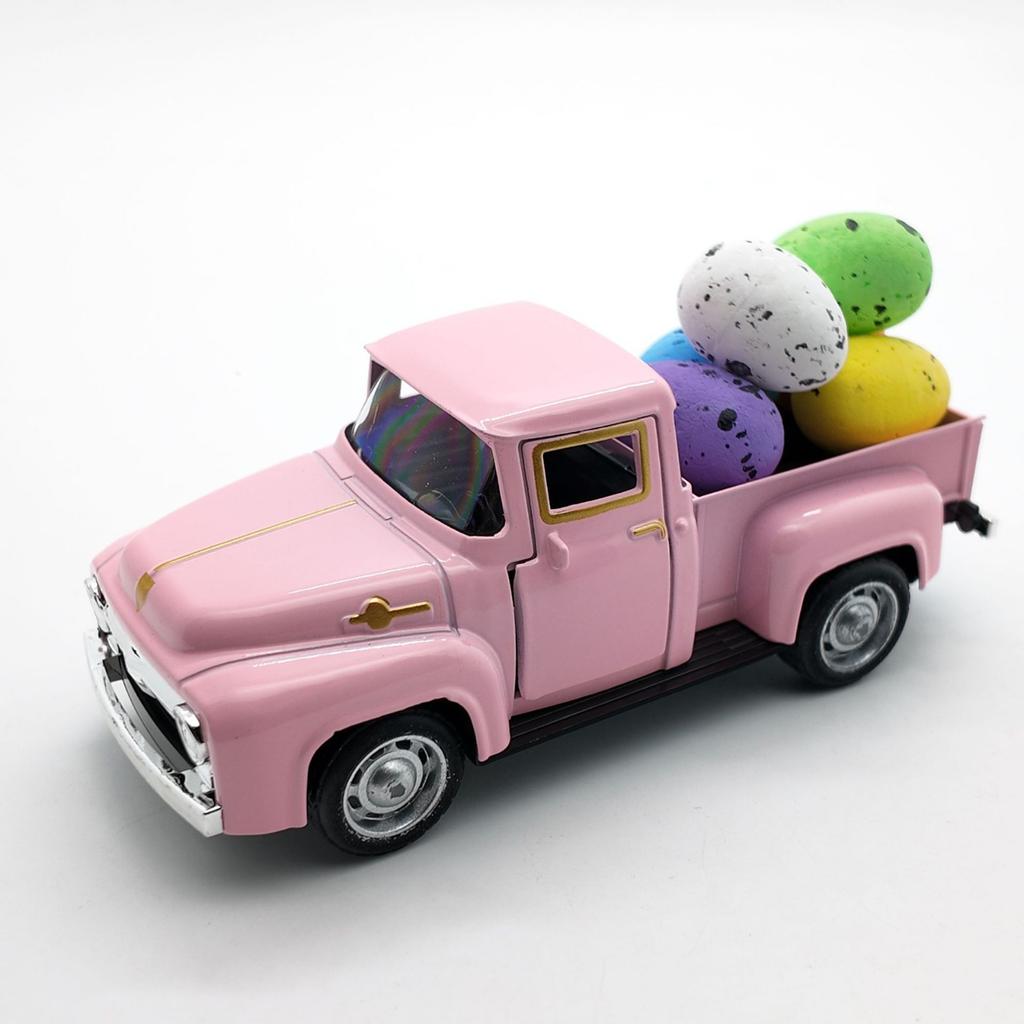 Easter Decorations For Children, Including A Bunny Car Die- Model.