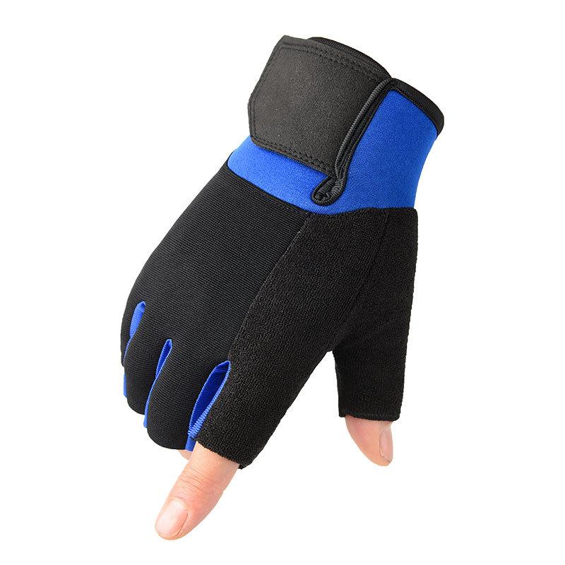 Guanti da allenamento a mezze dita traspiranti palmo antiscivolo attrezzatura per manubri allenamento fitness sollevamento pesi protezione palmo